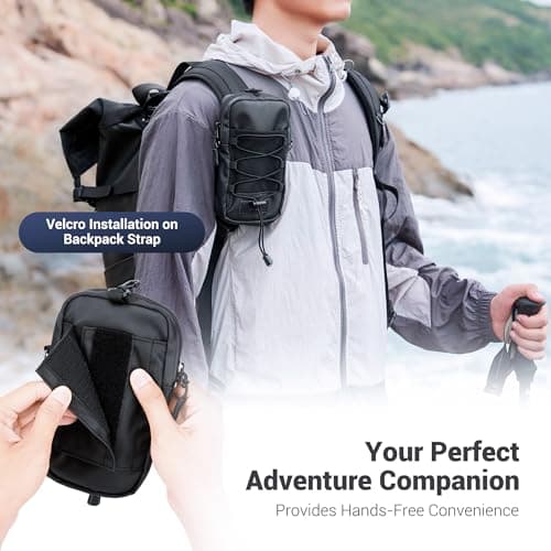 JJC Backpack Shoulder Strap Phone Pouch Smartphone Holster Crossbody Bag — view 4