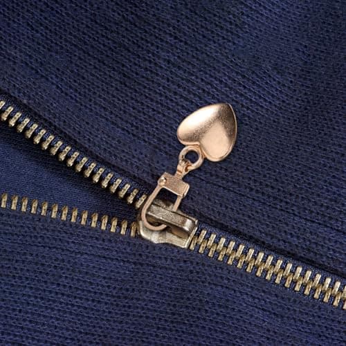 CALLARON 10pcs Universal Metal Heart Shape Zipper Slider Replacement Kit for Shoes and Bags, Detachable and Convenient Zip Puller Repair Accessory Suitable for Travel and Office Use — view 6