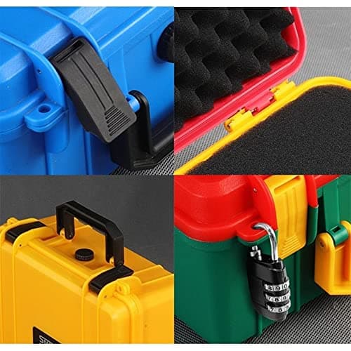 XRPOUXMTE Tool Box, Safety Instrument Kit Plastic Storage Kit Equipment Kit Outdoor Travel Case with Foam Inside — view 3