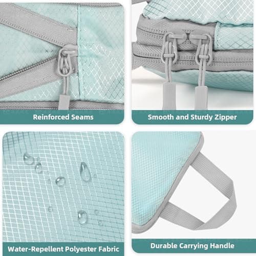 Compression Packing Cubes, Travel Storage Bag Set - Organizer Bags for Suitcase & Carry On Luggage (Blue, 7 Pieces) — view 2
