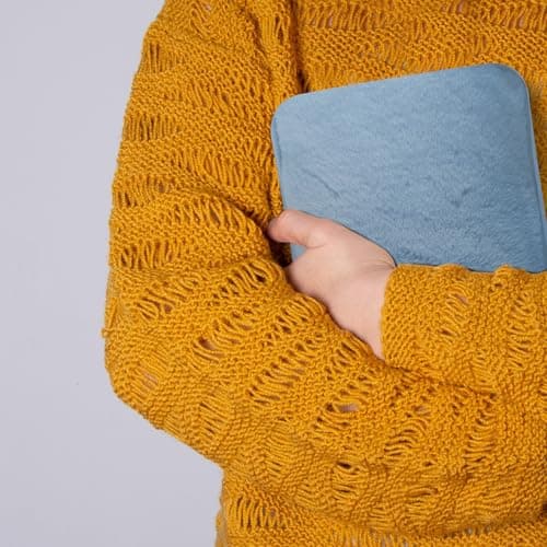 KEPLIN Rechargeable Electric Hot Water Bottle Soft & Cosy Bed, Hand & Body Warmer - Fast Heating, Auto-Shut Off Function, Over-Heat Protection & No Refill Heat Pad - 1 Year Warranty (Blue) — view 6