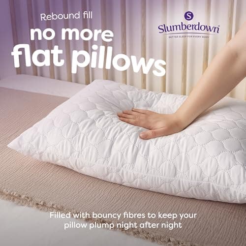 Slumberdown Rebound Pillows 2 Pack Hotel Quality for Cloud-Like Comfort — view 2