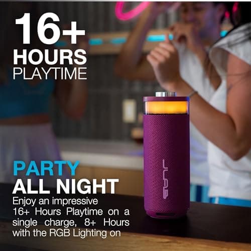 JLab Go Party Portable Bluetooth Speaker, Mulberry — view 2