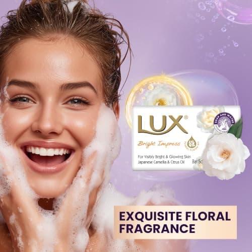 Lux Bright Impress Soap Bar, 80 g, 12-Pack — view 5
