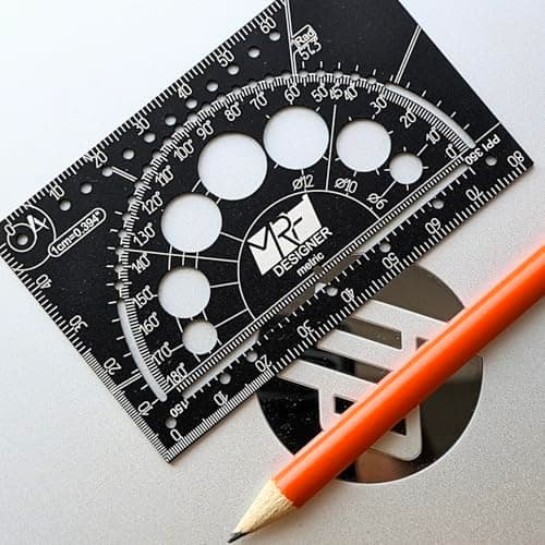 MRF Card Multitools Designer – 15-in-1 Credit Card Multitool Ruler – Aluminium Wallet Multitool Card for Architects, Engineers & Designers – Pocket Multi Tool, Dual Scale, TSA Approved — view 5