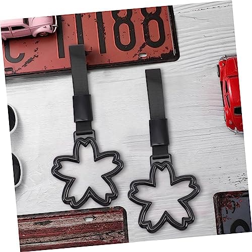 PRETYZOOM Cherry Blossom Car Warning Handle Strap 2pcs Nylon Plastic — view 6