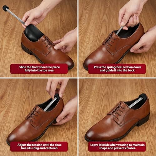 ZENO Plastic Shoe Stretchers 10 Pairs | Plastic Shoe Trees with Flexibility | Shoe Shapers for All UK Sizes | Maintain Size for Trainers, Sneakers & Shoes — view 6