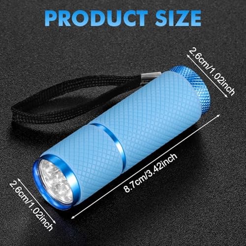 Kssvzz 4 Pack Small Torch, Mini Torches Led Super Bright with 9 LEDs, Multicolor Kids Torch with Lanyard, Pocket Torch with Rubber Grip for Camping Hiking Outdoors Gift — view 2