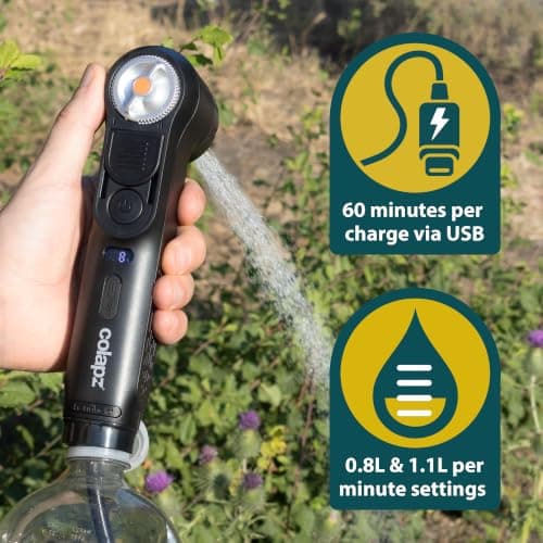 Colapz Portable Camping Shower with USB-C Rechargeable Bottle Pump — view 3