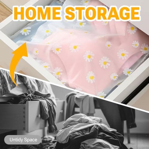 18Pcs Reusable Ziplock Bags, Storage Bags for Clothes, Travel Shoes Organiser Pouches, Waterproof Zip Lock Bags, 3 Sizes — view 4