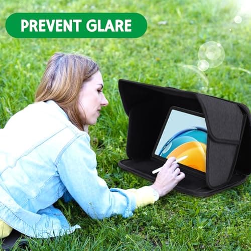YUMTIM iPad Sun Shade Tablet Sleeve Case for 8-8.5 inch, iPad Sun Glare Shield Tablet Shield Cover Protective Sunshade Travel Tablets Bag, 8-8.5'' — view 6