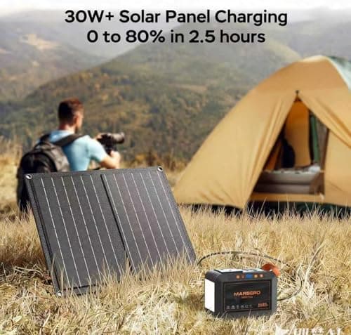 MARBERO 26,400mAh Solar Generator Power Station with Solar Panel 21W Kit — view 6