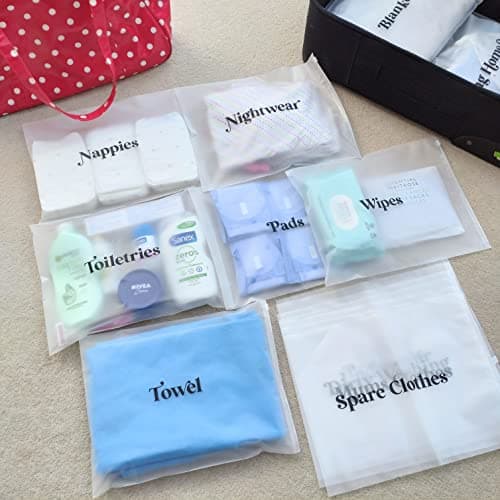 23x Baby Hospital Maternity Organiser Bags Essentials | Baby Shower | Mum to Be | Labor & Delivery Bag Labels — view 5