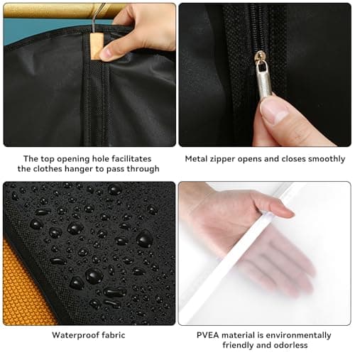 hautllaif 2 Pcs Suit Bags,Travel Garment Carrier with Zipper,60 * 100cm — view 3