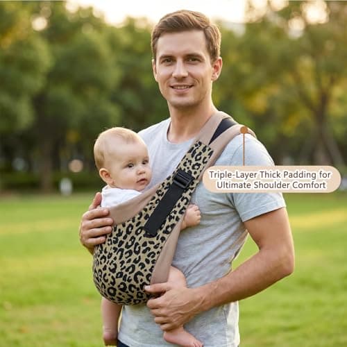 Baby Carrier for Hands-Fre, Ergonomic Sling, 3 Carry Positions, Lightweight — view 3
