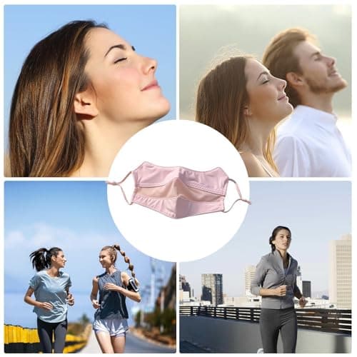 Wscwl Ice Silk Face Coverings - UPF 50 Sun Protection Breathable | Face Cover for Sun Protection - for Outdoor Running Cycling Hiking Beach Pool Travel Backpacking Mountaineering Commute Work Casual — view 4