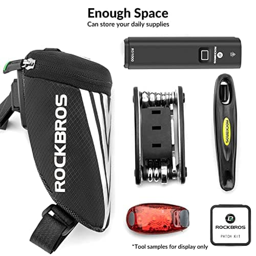 ROCKBROS Bike Saddle Bag with Quick Release, Universal Fit, 0.5L — view 3