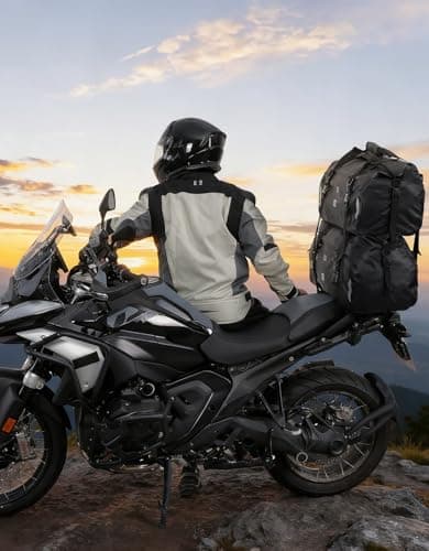 KEMIMOTO Motorcycle Tail Bag, 65L Waterproof, 4-Strap Mount for Touring — view 6