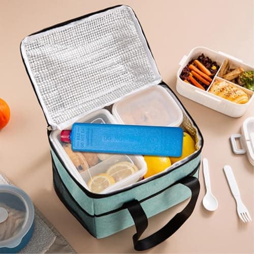 Air Conditioner Ice Packs, 3pcs Freezer Blocks For Cooler Bags, Reusable Lunch Box Ice Packs, Long-Lasting Cooling Accessories For Camping Fishing Breastmilk Storage Beach Road Trip Picnics Outdoor — view 4