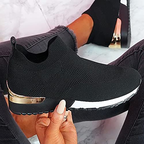 Womens Sneakers Non Slip Work Orthopedic Shoes Women Lightweight Fashion Breathable Tennis Trainers Athletic Shopping Travel Walking Shoes Arch Support Comfort Wide Fit Closed Toe Mesh — view 4