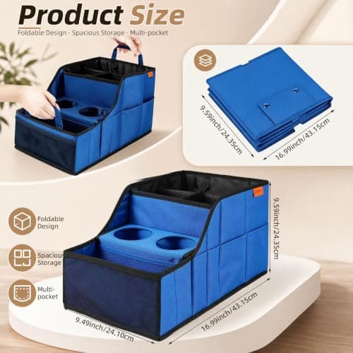 LLPHOACI Car Seat Organiser Van Organiser Front Back Seat Storage — view 5