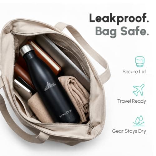Insulated Stainless Steel Water Bottle 500 mL Leakproof BPA Free — view 3