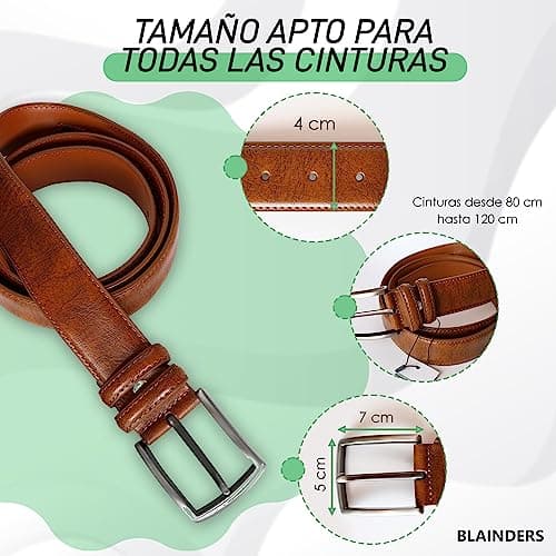 BLAINDERS - Security Money Leather Belt, Hidden Cash Belt Anti-Theft with Pocket, Perfect for Travel, Festivals, Rave. (Brown) — view 4