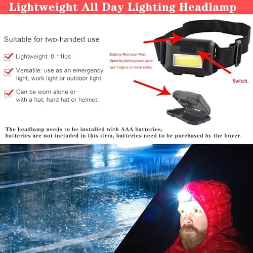 LIANXIN Emergency Roadside Kit for Car Auto Safety Kit with Jumper Cables Headlamp — view 4