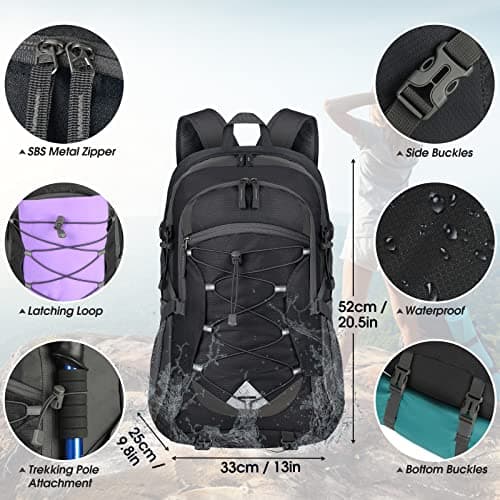 IGOLUMON Hiking Backpack 40L Lightweight Foldable Backpack for Men Women — view 4