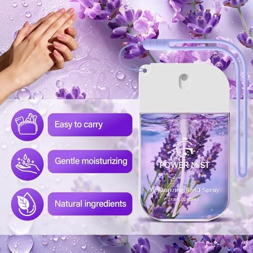 Hand Sanitiser Spray 53ml – Hydration Lavender Hand Sanitizer with Glycerin — view 2