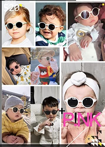 Cysocool Polarized Baby Sunglasses With Strap, 0-36 Months Toddler Anti UV 400 Sun Protection Flexible Frame Shatterproof Glasses Shades Kids Wrap Sunglasses — view 5
