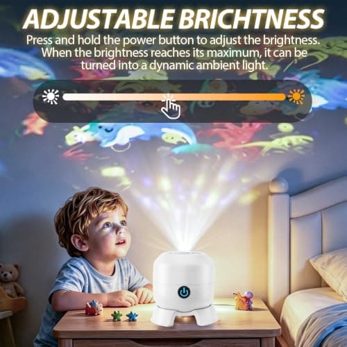 Dynamic Rotating Ocean Projector Light, Night Light Projector 360° Rotating — view 3