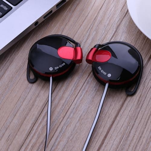 syayw Clip Type Earphones Wired - 3.5mm Ear Hook Fitness Earbuds For — view 6