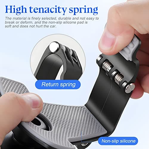 CGEAMDY Universal Phone Mount, 1400° Rotatable Auto Dashboard Mobile Phone Holder, Multifunctional Adjustable Anti-Slip Car Clip Holder for Smartphones — view 3