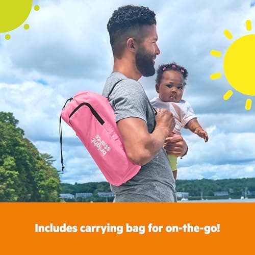 Bright Starts Pop 'N Sit Portable Booster, Indoor/Outdoor Use, Floor Seat with Feeding Tray, Pink, 6 Mos - 3 Yrs — view 6