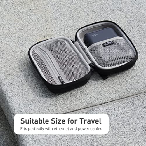 GL.iNet Router Case, EVA Hard Shell, Water-Resistant and Shockproof, Black — view 5