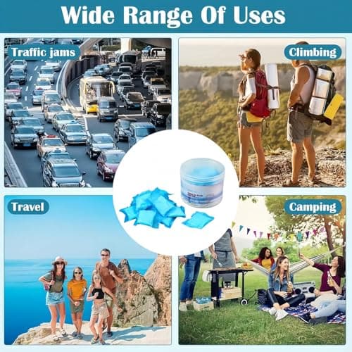 20PCS Portable Toilet Gel with Absorbent Crystals & Powder,Fast-Acting Camping Toilet Gel for Outdoor Car Survival Kits,Odor Control Toilets Bags,Camping Toilets Absorbent Powder — view 6