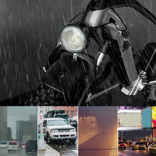 LUCKCDUO ebike front light, Electric Bike Front Light, 48V electric bike light with 650 lumens low beam high beam daytime running light waterproof stainless steel for outdoor cycling riders — view 4