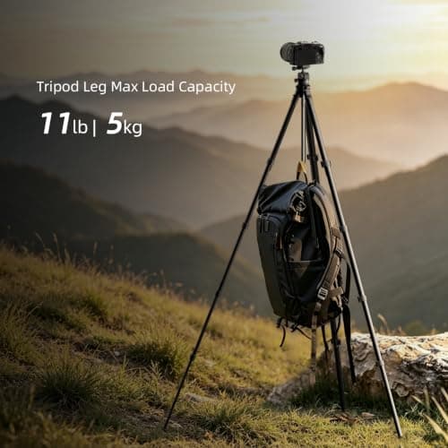 Lightweight 72 Inch Tripod with Wireless Remote for Outdoor & Travel — view 3