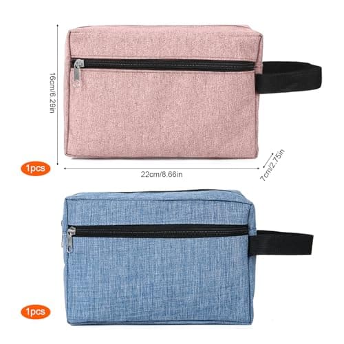 Toiletry Bags, 2pcs Travel Wash Bags, Handle, 16×22×7cm — view 2