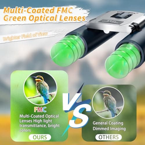 USCAMEL Binoculars Kids, Compact Binoculars Childrens, Waterproof Small Binocular For Bird Watching, Travel, Camping, Hunting — view 2