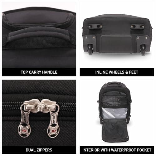 5 Cities 55x40x20cm Ryanair Priority Trolley Backpack, 41L, 2 Wheels — view 4