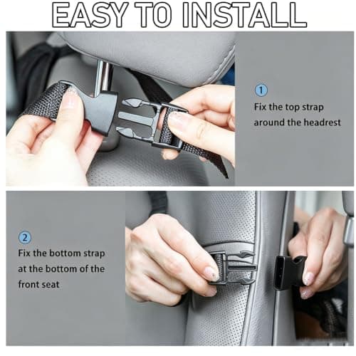 BOFYTR Car Seat Organiser, Back Seat Storage with Zipper, 41 x 61 cm — view 4