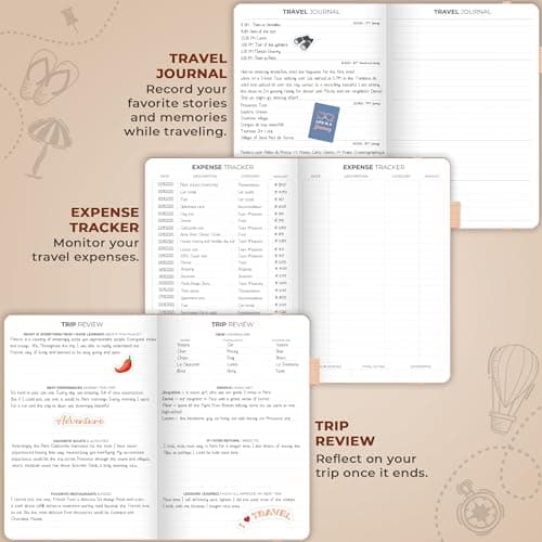 Clever Fox Travel Journal, Vacation Planner Organizer A5 Rose Gold — view 5
