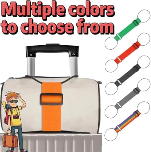 Elastic Luggage Straps 10-Pack for Suitcases Travel Bag Fastening Rope — view 5