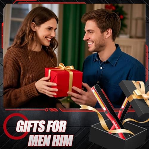 Linkax Work Light Rechargeable 2 Pack, Birthday Christmas Gift for Men Dad — view 2