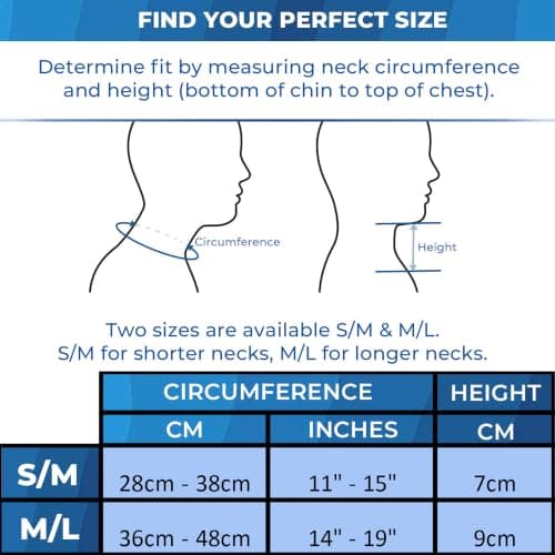 White Foam Neck Collar Neck Brace Adjustable Soft Cervical Collar for Neck Support, Neck Pain Relief & Whiplash Recovery, Orthopaedic Medical Neck Brace for Sleeping, Travel & Daily Wear (S/M Junior) — view 5