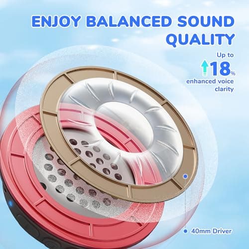 iClever BTH22 Kids Headphones Wireless 60H Play Time for Toddler Travel — view 3
