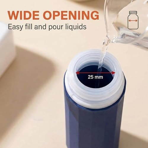 JZF 4 pcs Silicone Travel Bottles, 89 ml Travel Size Portable Leak Proof Containers, TSA Approved Refillable Squeezable Silicone Travel Containers for Cosmetic Shampoo and Lotion Soap — view 5