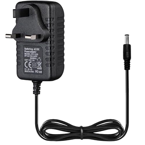 Azlanway 6V Battery Charger for Child Electric Car, 6Volt 1A Charger for Kids Ride on Toy Cars, Motorbikes and Quad Bikes, UK Plug, Power Adapter 100–240V